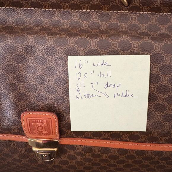 Celine Brown and Tan Travel Bag - Picture 13 of 13